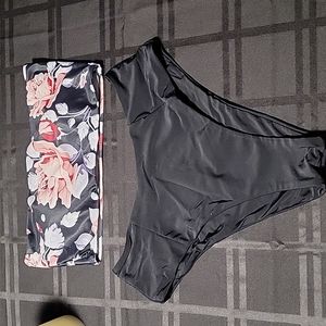 Omkagi bandeau top and bikini bottoms